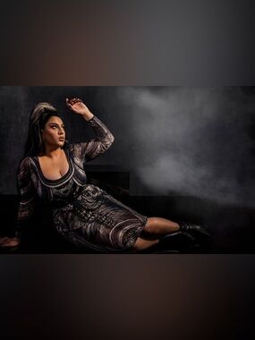 Le Femme en Noir Alien Xenomorph dress 2x